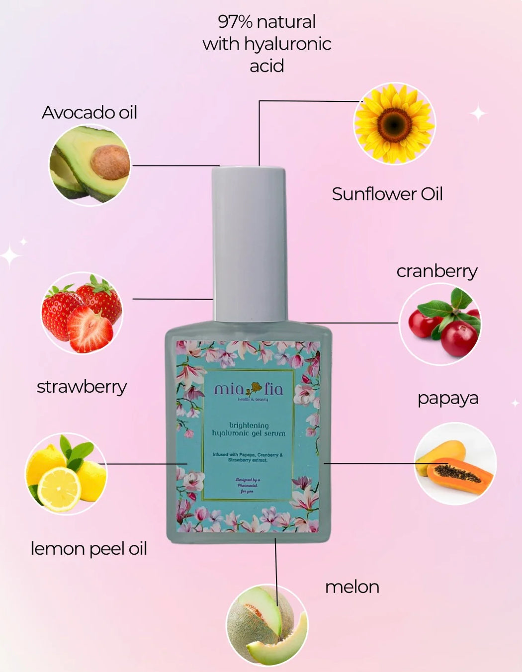 Mia Fia Brightening Hyaluronic gel serum