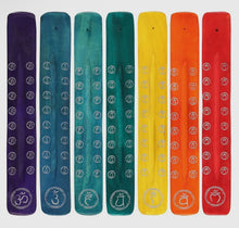 Load image into Gallery viewer, Chakra Balancing Wooden Incense Holders
