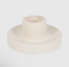 Load image into Gallery viewer, CREAM RIBBED SMUDGE BOWL
