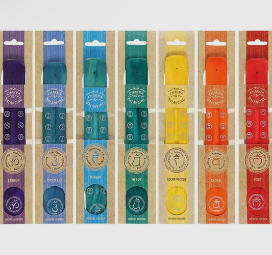 Chakra Balancing Wooden Incense Holders