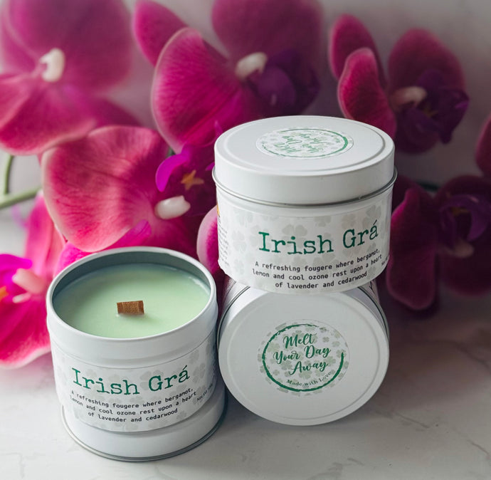 Irish Grá 10cl Wood Wick Soy Candle