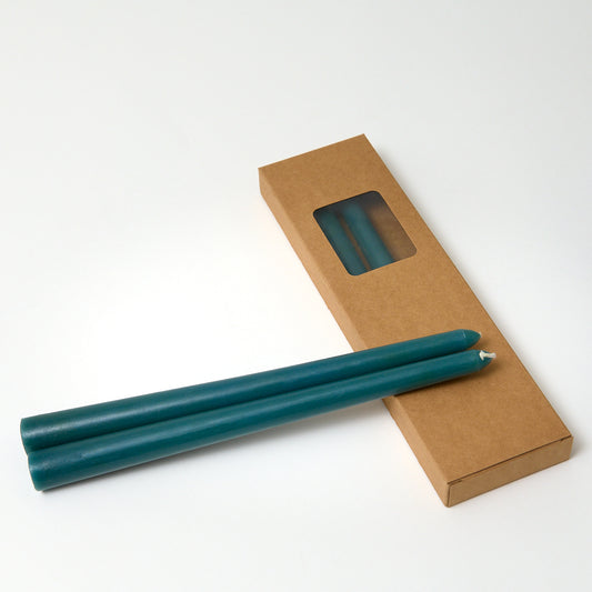 Velas cónicas verdes – Paquete de 4