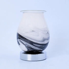 Wax Warmer Grey Swirl Lamp