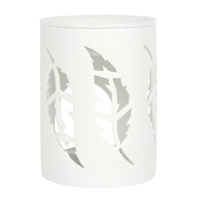 Feather Cut Out Ceramic Burner