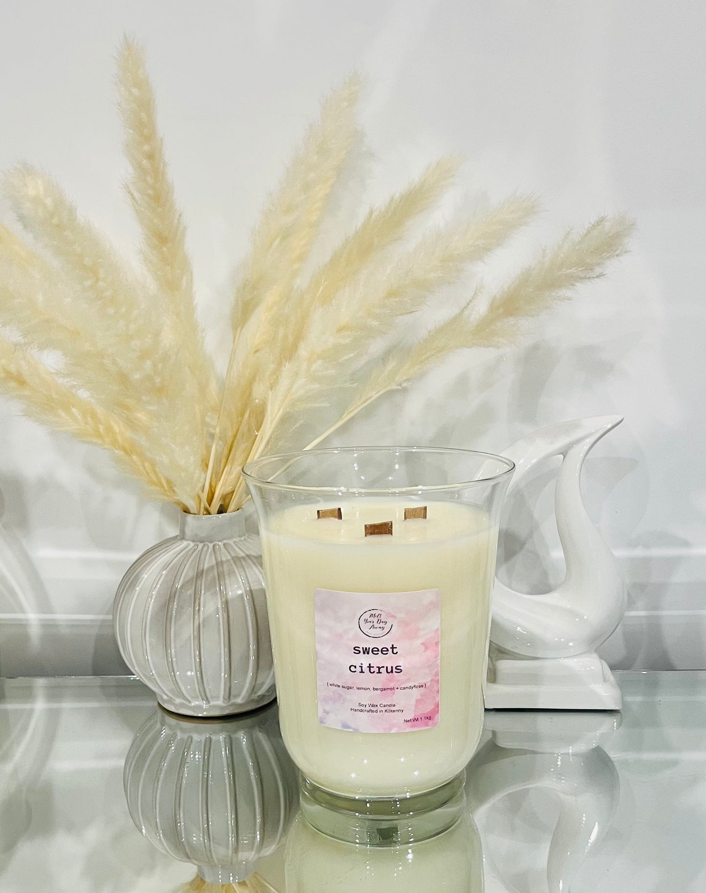XL Triple Wood Wicked Soy Candle - Sweet Citrus