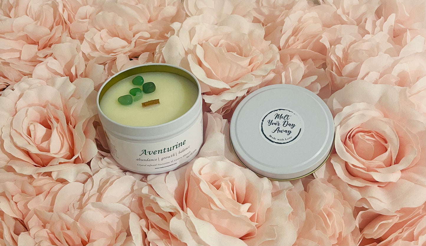 Crystal Infused Soy Candle - Feel Good Collection