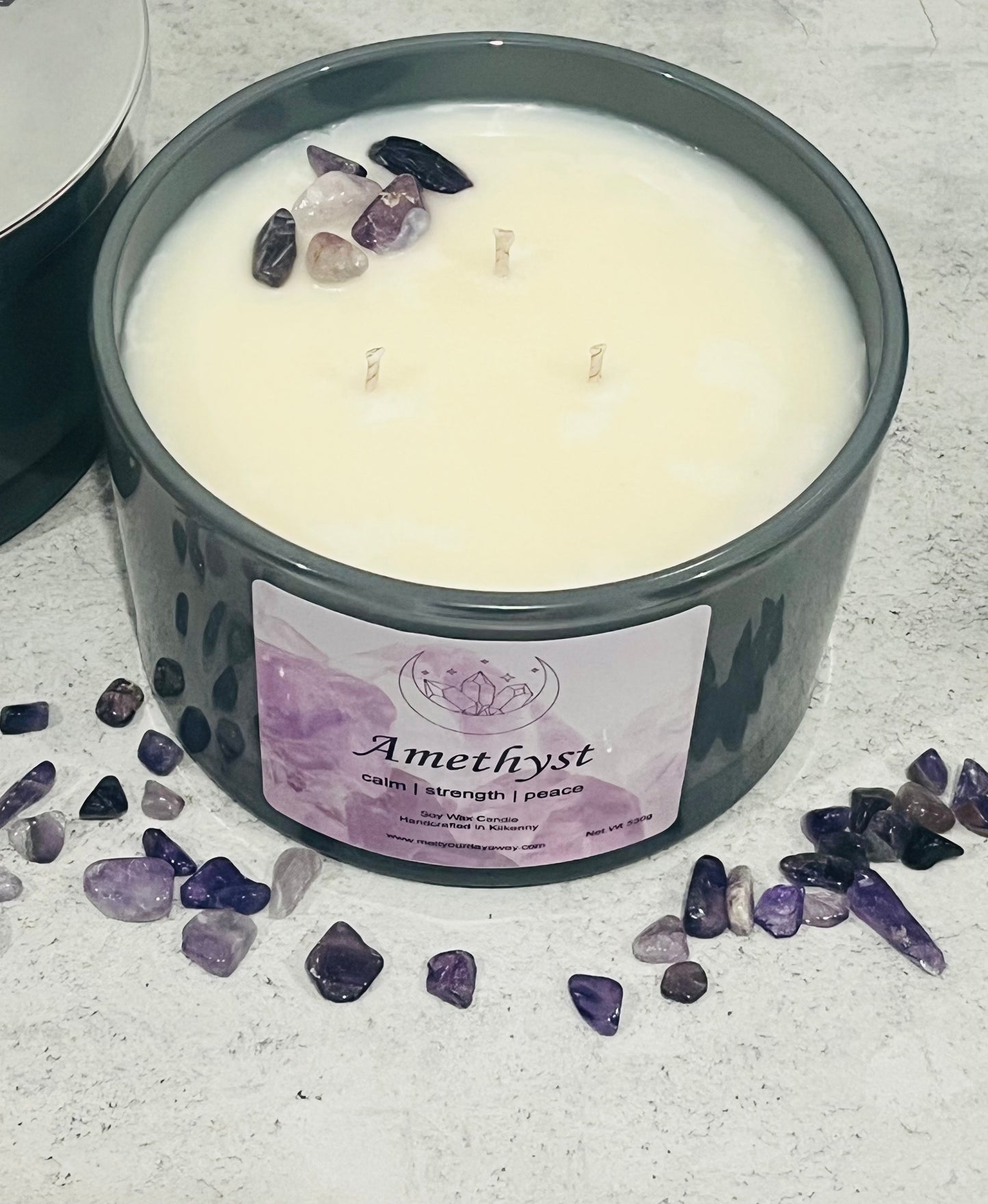 Crystal Infused Soy Candle - Feel Good Collection